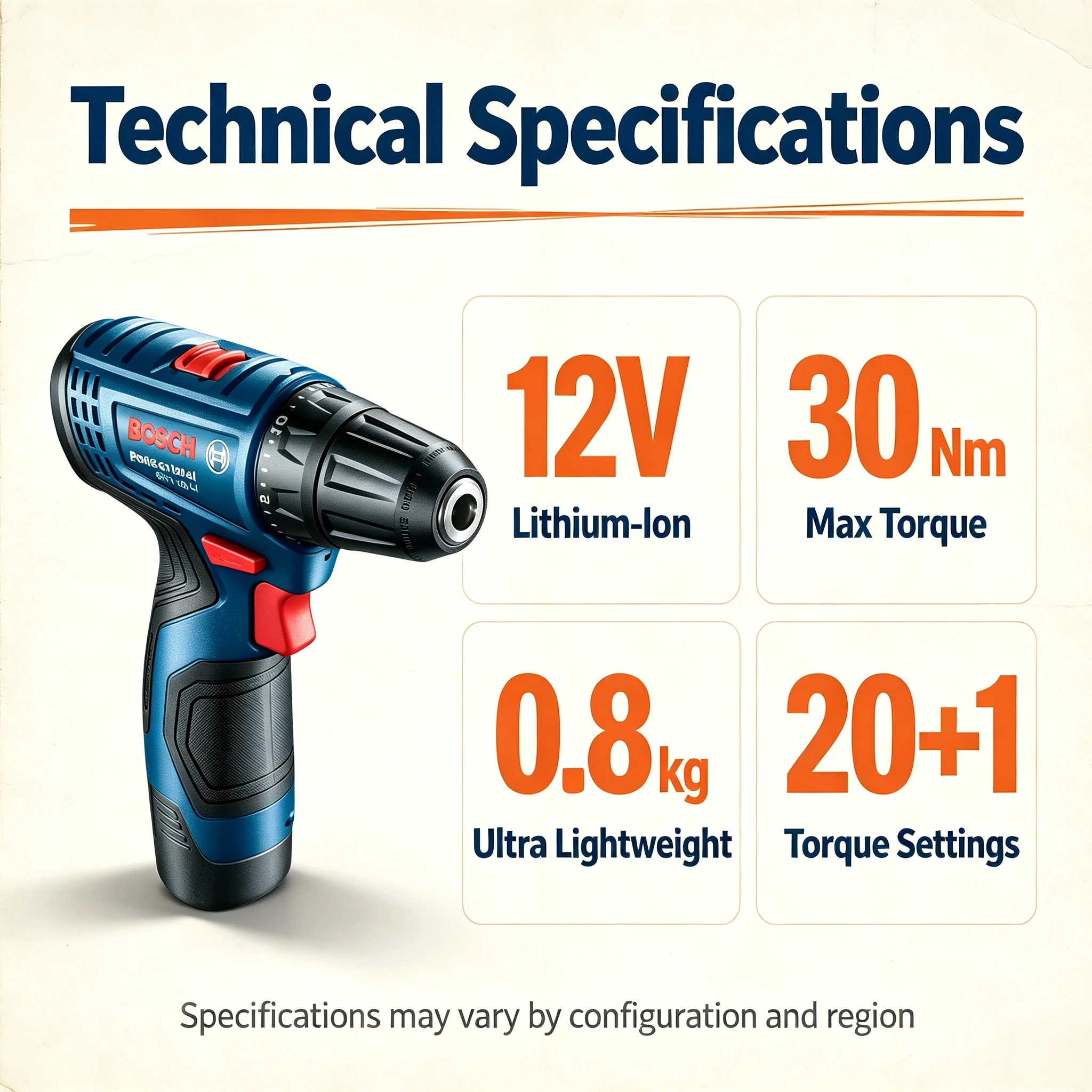 Power Tools And Hand Tools - Perceuse-visseuse sans fil Bosch Professional GSR120-LI