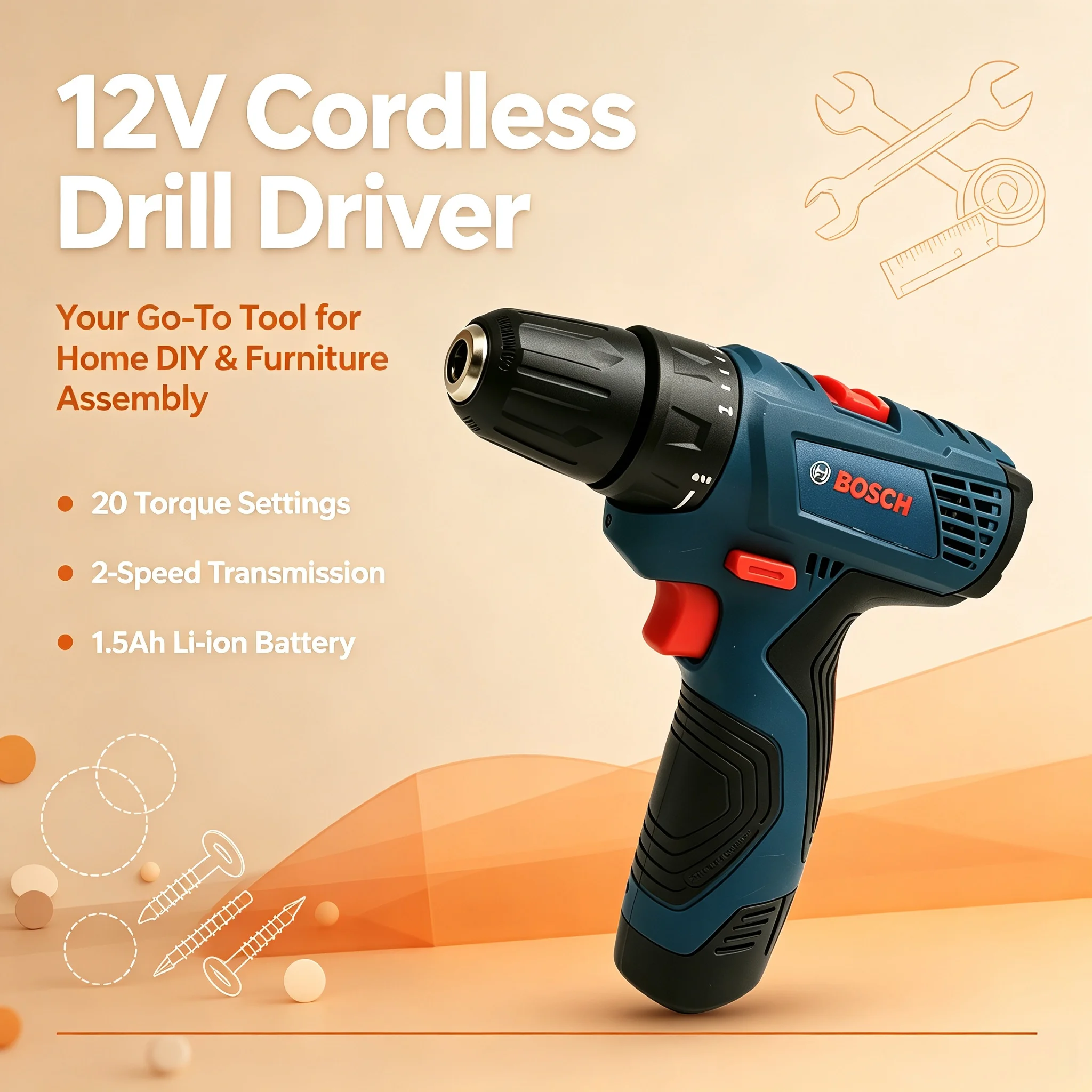 Power Tools And Hand Tools - Perceuse à main multifonction Bosch GSR120,