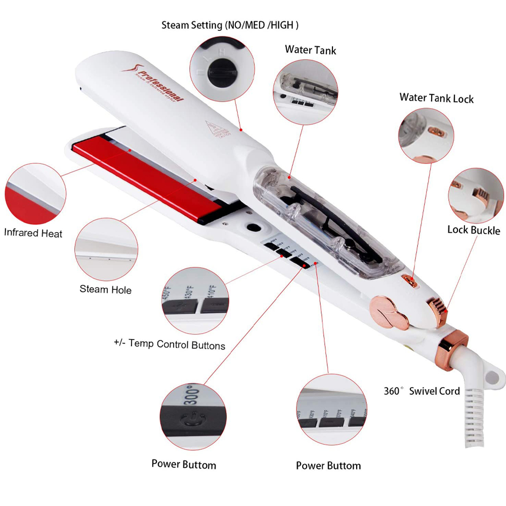 Fer à lisser à vapeur avec inf - Power Tools Voltage avis et prix
